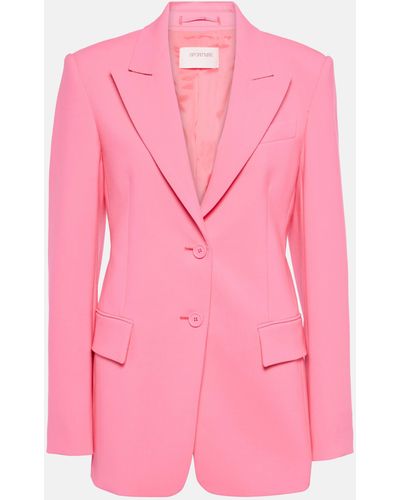 Sportmax Zermat Wool-blend Blazer - Pink