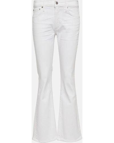 Citizens of Humanity Emanuelle Low-rise Flared Jeans - White