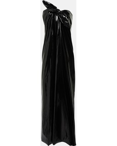 Balenciaga Cb Bustier Knot Jersey Gown - Black