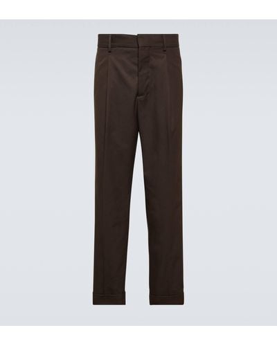 Tod's Mid-rise Straight Pants - Brown
