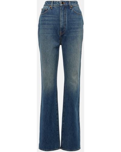 Khaite Danielle High-rise Straight Jeans - Blue