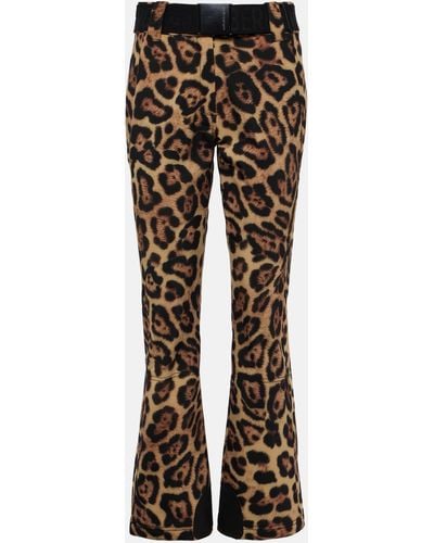Goldbergh Purr Leopard-print Ski Pants - Brown