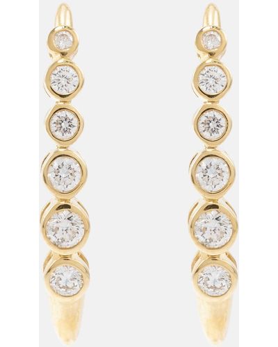ONDYN Crest 14kt Yellow Gold Earrings With Diamonds - Metallic