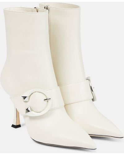 Jimmy Choo Magik 90mm Heeled Boots - White