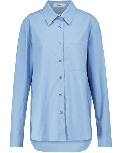 Frankie Shop Lui Cotton Shirt - Blue