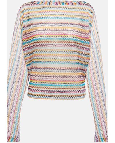 Missoni Zig-zag Knit Top - White