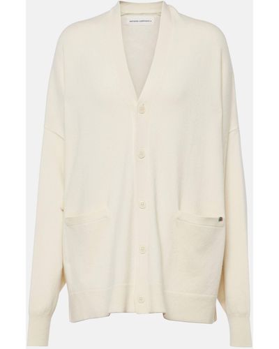 Extreme Cashmere Tokio Oversized Cashmere-blend Cardigan - White
