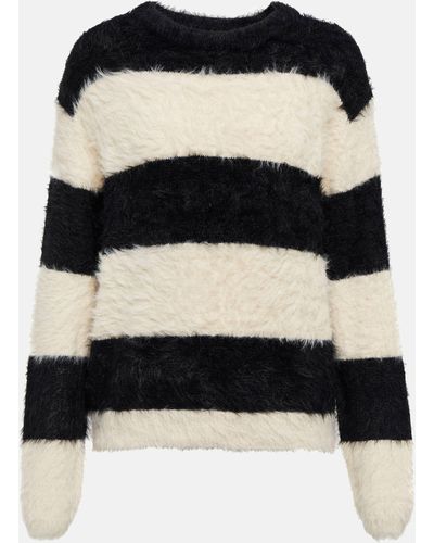 Velvet Gianna Striped Sweater - Black