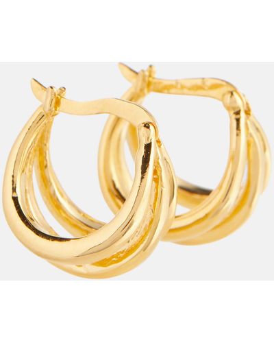 Sophie Buhai Triple Francois 18kt Gold Vermeil Earrings - Metallic