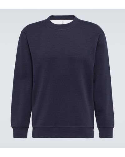 Brunello Cucinelli Cotton-blend Sweatshirt - Blue