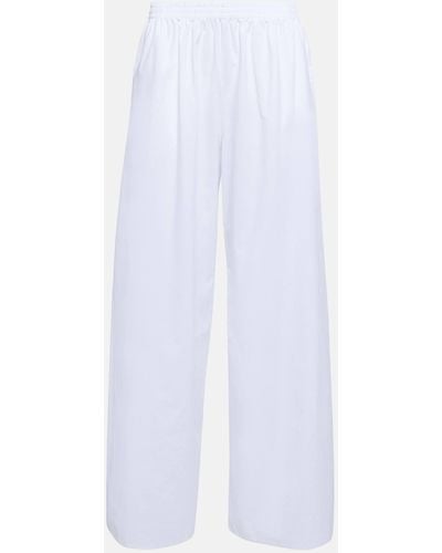 The Row Goyan High-rise Cotton Pants - White