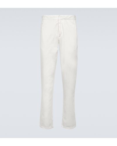 Orlebar Brown Fallon Cotton-blend Straight Pants - White