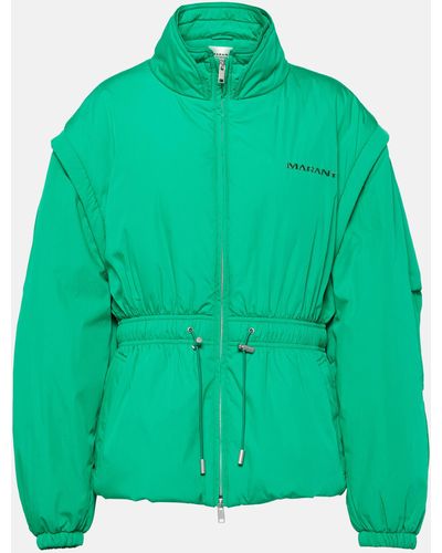 Isabel Marant Cotton-blend Blouson Jacket - Green