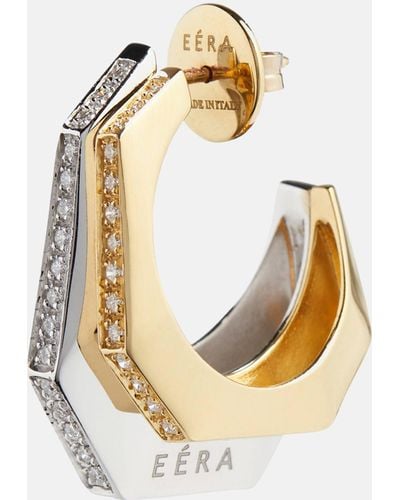 Eera Sabrina 18kt Gold Single Earring With Diamonds - Metallic