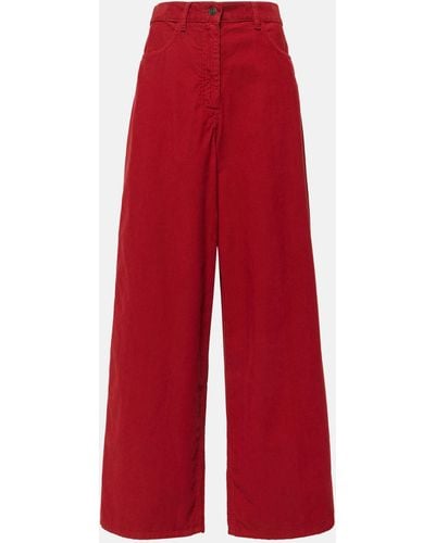 The Row Chan Corduroy Wide-leg Pants - Red