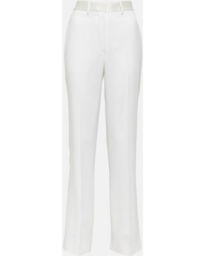 Victoria Beckham High-rise Straight Pants - White