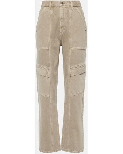 Agolde Cooper High-rise Cargo Jeans - Natural