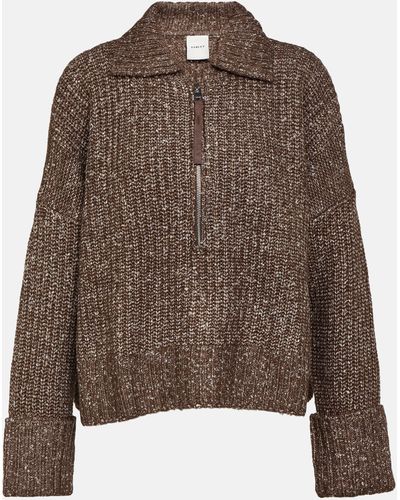Varley Amelia Half-zip Sweater - Brown