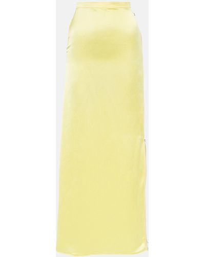 JW Anderson Asymmetric Crepe Miniskirt - Yellow