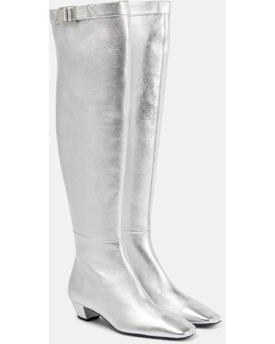Tom Ford Metallic Over-the-knee Boots - White