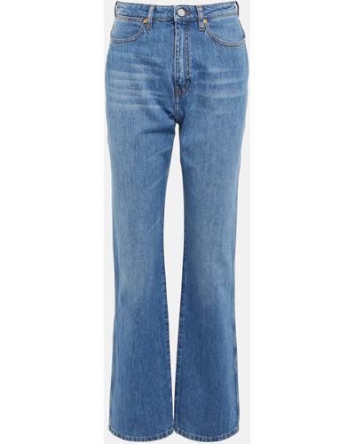 JOSEPH Fulham High-rise Straight Jeans - Blue