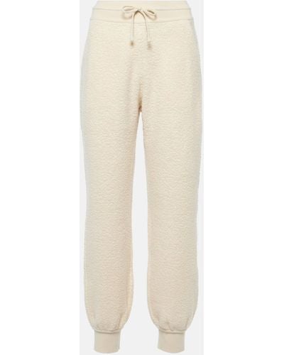 Loro Piana Cashmere And Cotton Sweatpants - Natural