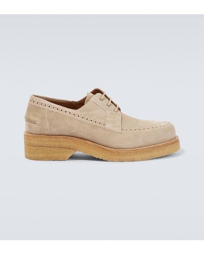 Christian Louboutin Pablo Suede Brogues - White