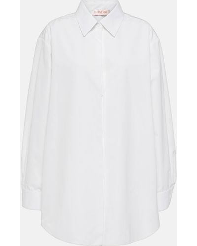 Valentino Oversized Cotton Shirt - White