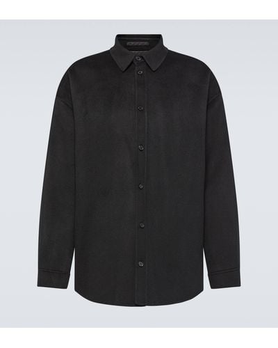 Acne Studios Detar Wool Over Shirt - Black