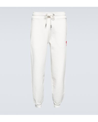 Ami Paris Ami De Cour Cotton Sweatpants - White