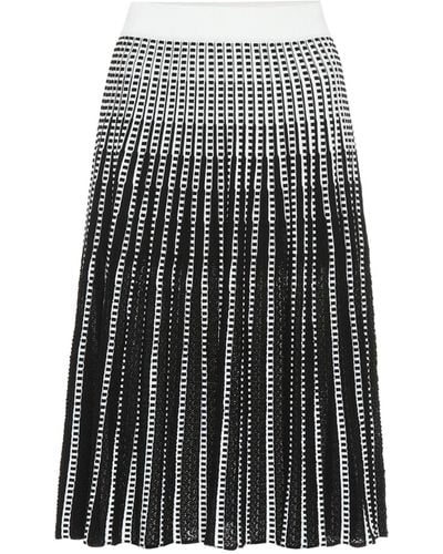 Jonathan Simkhai Striped Stretch-knit Midi Skirt - Black