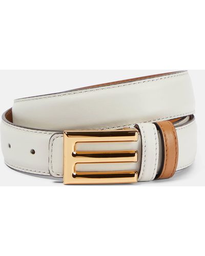Etro Leather Belt - White