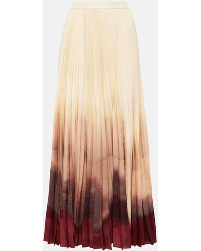 Altuzarra Sif Pleated Ombre Maxi Skirt - Multicolour