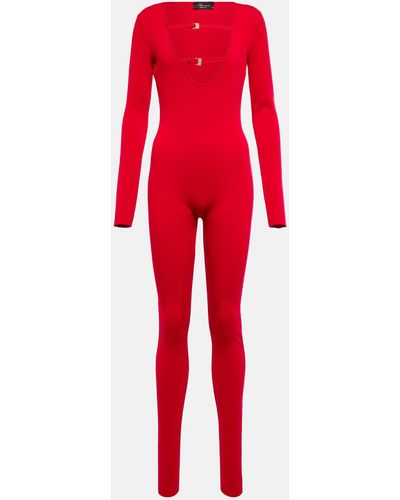 Blumarine Crepe Jumpsuit - Red