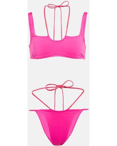 Off-White c/o Virgil Abloh Logo-print Bikini - Pink