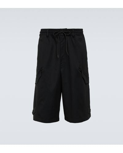 Y-3 Workwear Cotton Shorts - Black
