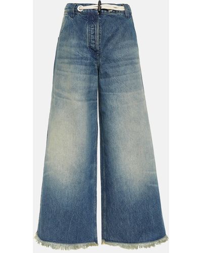 Moncler Genius X Palm Angels Wide-leg Jeans - Blue