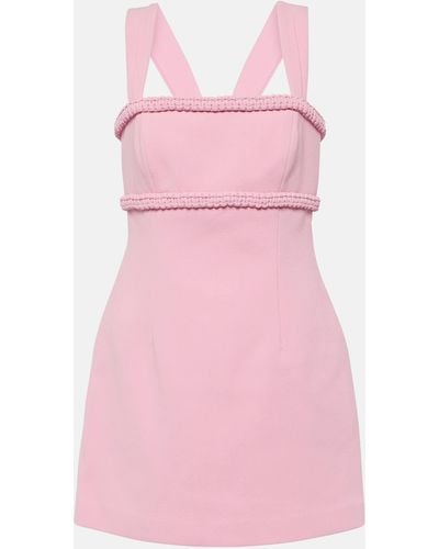 Rebecca Vallance Rochelle Crepe Minidress - Pink