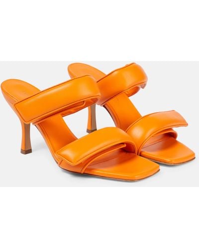 Gia Borghini Gia X Pernille Teisbaek Perni 03 Leather Sandal - Orange
