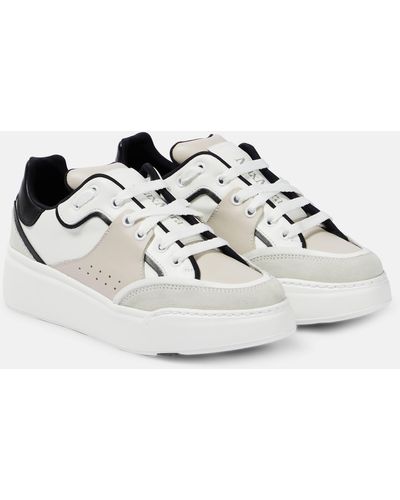 Max Mara Maxi Active Leather Sneakers - White