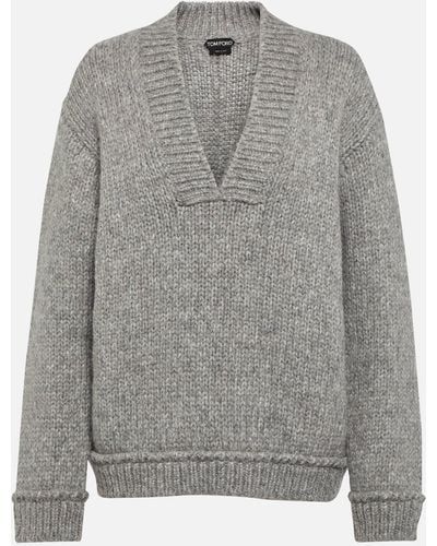 Tom Ford Alpaca-blend Sweater - Grey