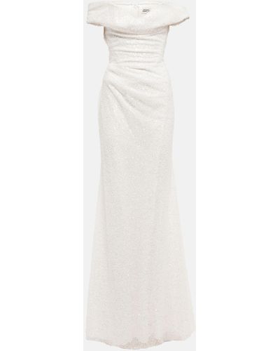 Vivienne Westwood Bridal Robe Cora Cocotte mit Pailletten - Weiß