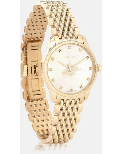 Gucci G-timeless 29mm Gold Pvd-plated Watch - Metallic