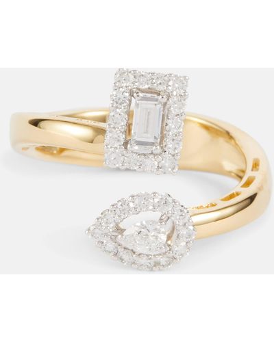 YEPREM 18kt Gold Ring With Diamonds - Metallic