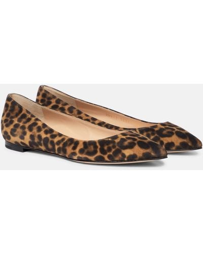 Gianvito Rossi Gianvito Leopard-print Ballet Flats - Brown