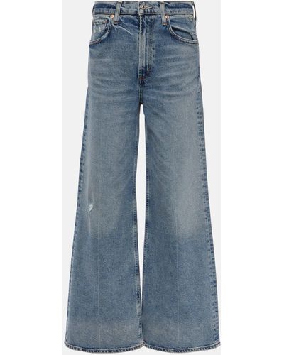 Citizens of Humanity Paloma High-rise Wide-leg Jeans - Blue