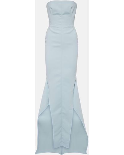 Maticevski Notorious Crepe Bustier Gown - Blue