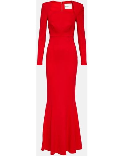 Roland Mouret Cady Maxi Dress - Red