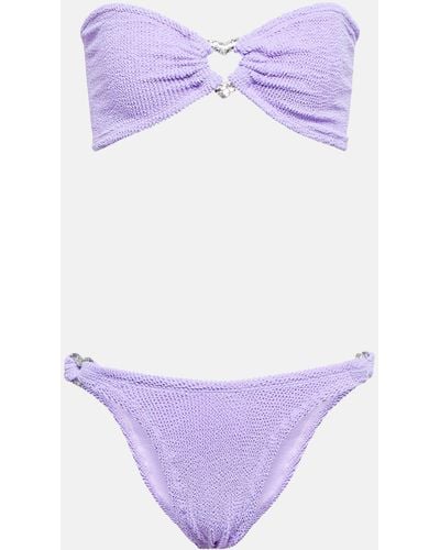 Hunza G Nicole Bikini Set - Purple