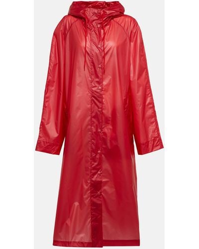 Wardrobe NYC Hooded Raincoat - Red